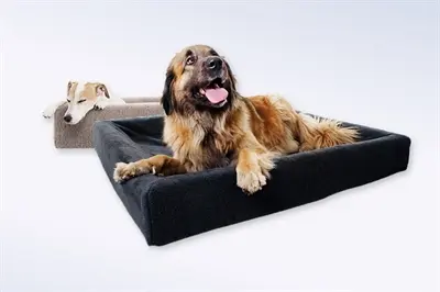 Bia Bed fleece hoes hondenmand grijs 60 x 50 x 12,5 cm – maat 2