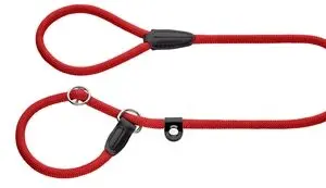 Hunter retrieverlijn Freestyle met stop rood 170 x 1 cm - Afbeelding 1