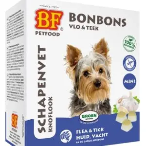 BF Petfood schapenvet bonbons Mini knoflook 80 stuks – voor honden - Afbeelding 1