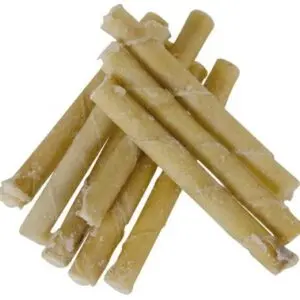 Petsnack druivensuikerstaafje van buffelhuid – 50 stuks - Afbeelding 1