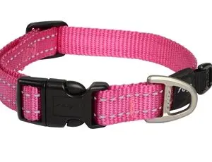 Rogz for Dogs Snake halsband roze 16 mm – maat 26-40 cm - Afbeelding 1