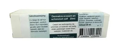 Dierendrogist Dermatos eczeem en schimmelzalf 20 g – jeukstillend
