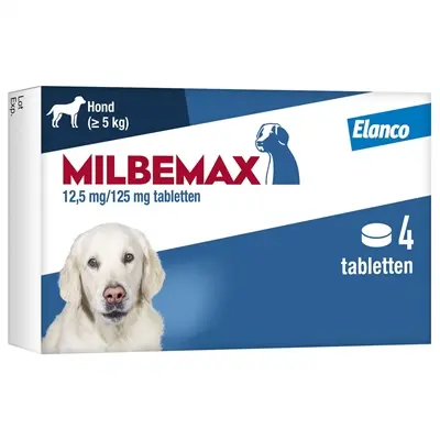 Milbemax ontwormingstabletten hond 10-50 kg – 4 tabletten