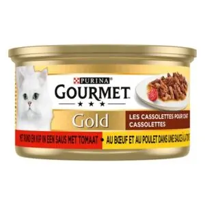 Gourmet Gold Cassolettes duet vlees in saus met tomaten 24 x 85 g - Afbeelding 4