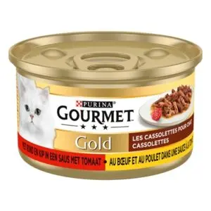 Gourmet Gold Cassolettes duet vlees in saus met tomaten 24 x 85 g - Afbeelding 5