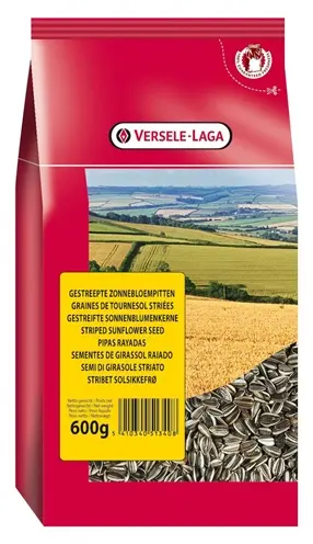 Versele-Laga gestreepte zonnebloempitten 600 g – strooivoer voor tuinvogels