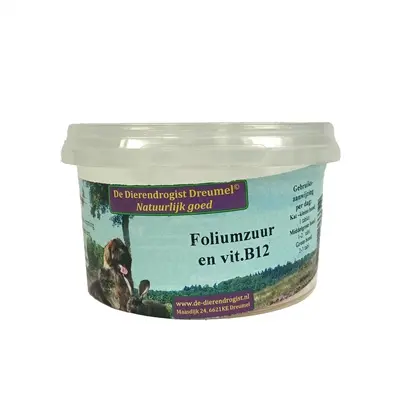 Dierendrogist foliumzuur en vitamine B12 100 tabletten – hond en kat