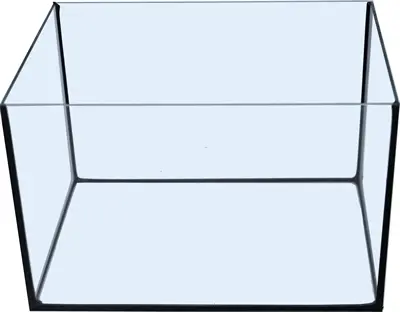 Glazen aquarium zwarte kit 30 x 20 x 20 cm – zonder bovenkap