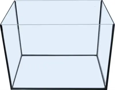 Glazen aquarium zwarte kit 35 x 23 x 26 cm – zonder bovenkap - Afbeelding 5