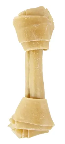 Petsnack geknoopt bot 7,5 inch (19 cm) – buffelhuid, 5 stuks
