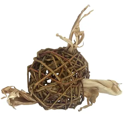 Nature First speelbal wilg 9,5 cm – geweven wilgentakken