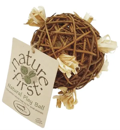 Nature First speelbal wilg 9,5 cm – geweven wilgentakken - Afbeelding 4