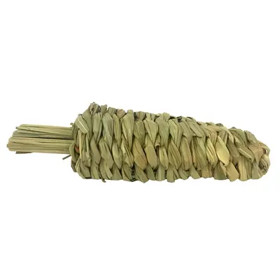Happy Pet wortel van gevlochten gras 18 cm – knaagspeelgoed