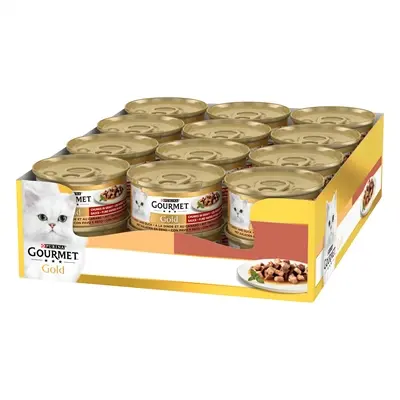 Gourmet Gold kattenvoer fijne hapjes kalkoen en eend 24 x 85 g - Afbeelding 6
