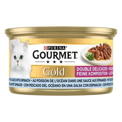 Gourmet Gold kattenvoer Luxe Mix zeevis en spinazie 24 x 85 g - Afbeelding 4