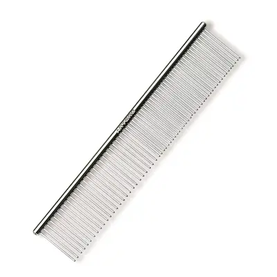 Artero metalen hondenkam fijn/grof met ronde greep 19 cm