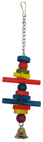 Happy Pet vogelspeeltje Shooting Star 31 cm – hout met belletje