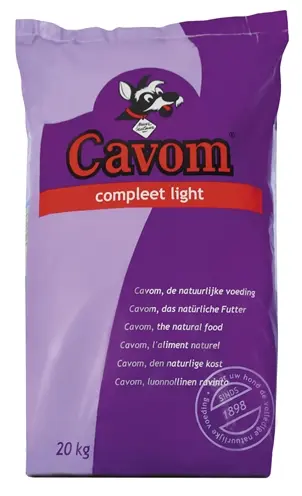 Cavom Compleet Light hondenvoer 20 kg – verlaagd vetgehalte