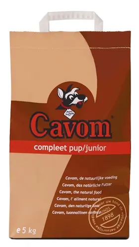 Cavom Compleet Pup/Junior hondenvoer 5 kg – brokken voor pups tot 9 maanden
