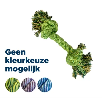 Happy Pet Flossin Fun 2 knoop flostouw Super Size 50 cm