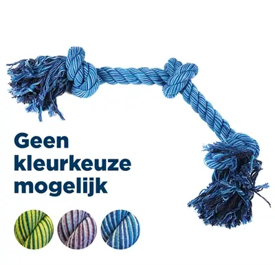 Happy Pet Flossin Fun 3 knoop flostouw 52 cm – hondenspeelgoed