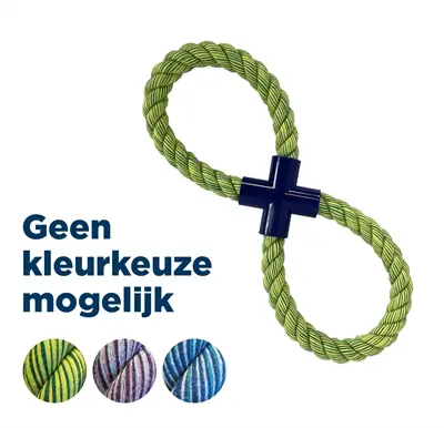 Happy Pet Flossin Fun hondenspeelgoed 8-vormig L 37 cm – flostouw