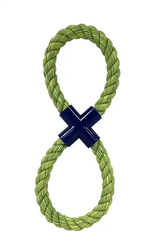 Happy Pet Flossin Fun hondenspeelgoed 8-vormig L 37 cm – flostouw - Afbeelding 4