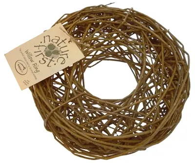 Happy Pet wilgenring 32 cm – knaagspeelgoed van wilgentakken
