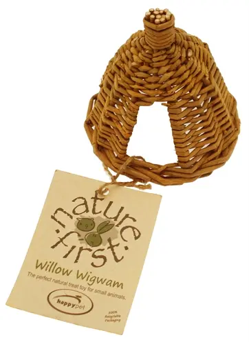 Nature First wilgenwigwam Small 12,5 x 12,5 x 13,5 cm – gevlochten