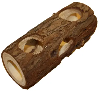 Happy Pet Nature First houten speeltunnel S 17 cm voor hamster en muis