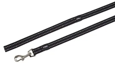 Rogz for Dogs Snake looplijn zwart 16 mm x 1,8 m – reflecterend