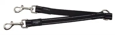 Rogz for Dogs Fanbelt splitter zwart 20 mm x 33 cm – reflecterend