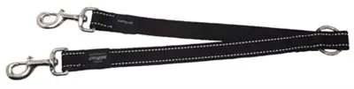 Rogz for Dogs Lumberjack splitter zwart 25 mm x 43 cm – maat XL
