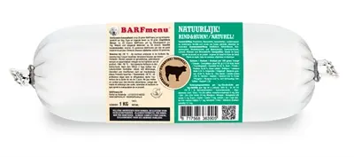 Barfmenu hondenvoer natuurlijk 1000 g – rund en kip, glutenvrij