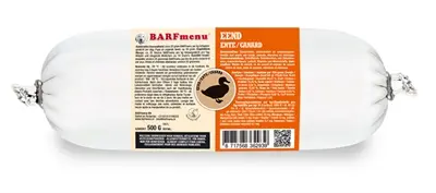 Barfmenu eend hondenvoer 500 g – glutenvrij