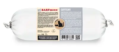 Barfmenu kattenvoer rundvlees 1000 g – glutenvrij, vers rauw vlees