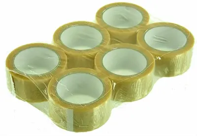 PVC tape transparant 50/66 – verpakking van 6 stuks