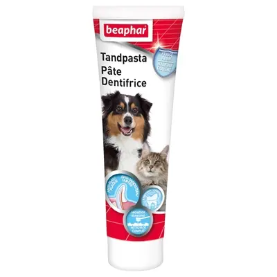 Beaphar tandpasta leversmaak 100 g – frisse adem voor honden