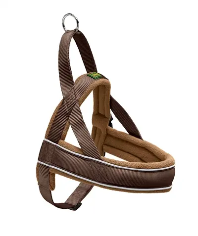 Hunter Norweger Racing hondentuig bruin/cognac Medium 52-62 x 2,5 cm