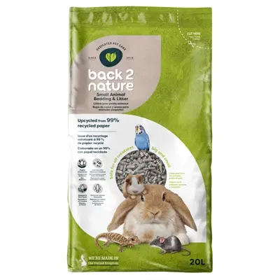Back-2-Nature bodembedekking gerecycled 20 liter – voor knaagdieren