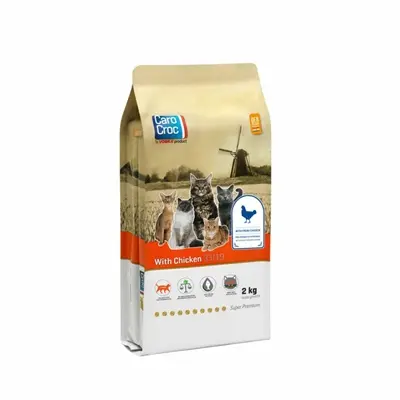 Carocroc kattenvoer Kip 2 kg – 38% gevogelte, licht verteerbaar