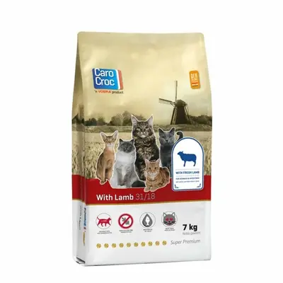 Carocroc kattenvoer Lam 7 kg – licht verteerbaar
