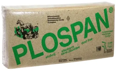 Plospan houtvezel 550 liter – stofarme bedding voor paarden en knaagdieren