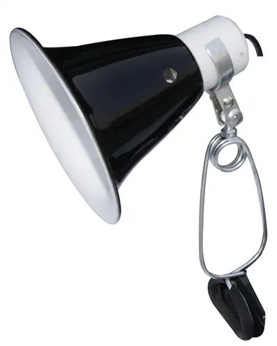 Komodo Black Dome Clamp Lamp 14 cm – aluminium klemlamp tot 60 W