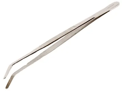 Komodo voederpincet gebogen 25 cm – voor (kleine) prooidieren