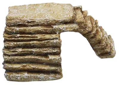 Komodo hoektrap met uitsparing zand large 27 x 23 x 13 cm