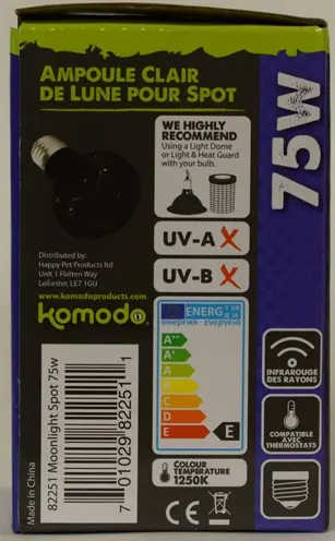 Komodo nachtgloedlamp ES 75 W E27 – maanlichtachtige gloed voor terrarium - Afbeelding 4