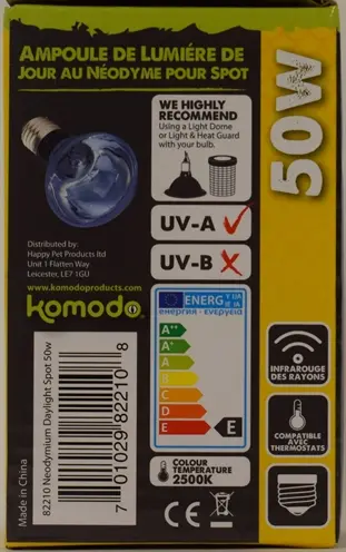 Komodo Neodymium daglichtlamp ES 50 W E27 – zonder UVB - Afbeelding 4