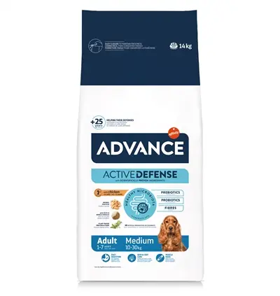 Advance hondenvoer Medium Adult 14 kg – kip en rijst, middelgrote rassen