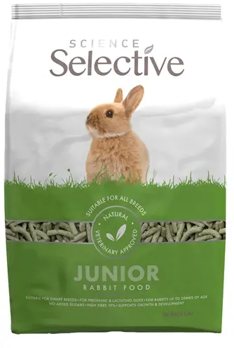Supreme Science Selective Junior konijnenvoer 1,5 kg – spinazie en lijnzaad